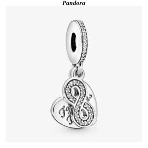 Pandora Forever Friends Heart Dangle Charm